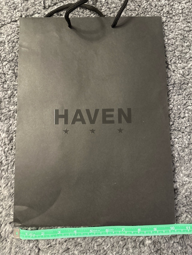 Haven Designer Boutique Gift Shopping Paper Bag
