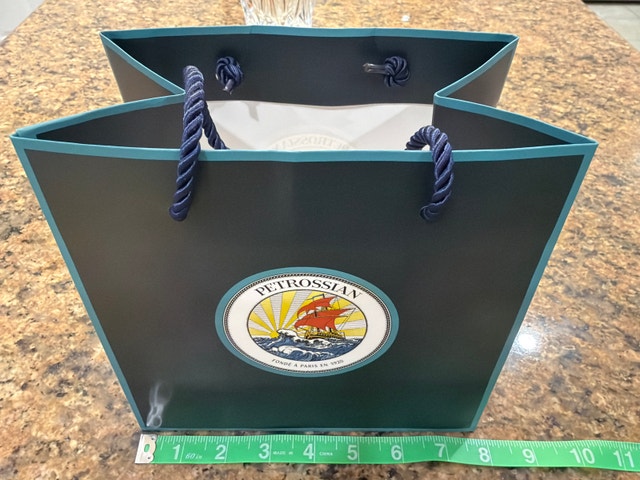Brand New Petrossian Paris Boutique Gift Bag