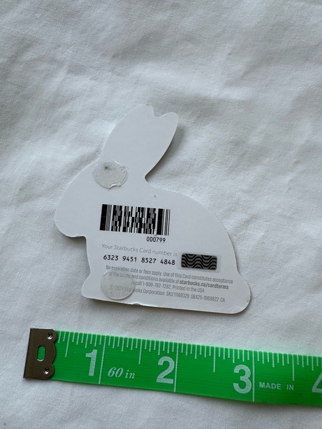 Starbucks Bunny Gift Card - $25 Value - photo 4