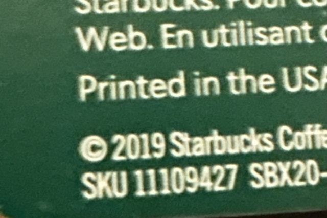 Ultra Rare 2019 Starbucks Gift Card - photo 5