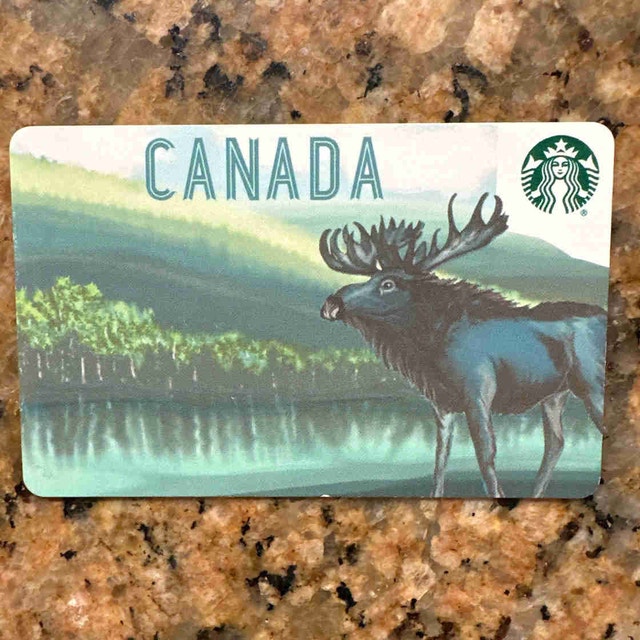 Ultra Rare 2018 Starbucks Gift Card - Canada Moose Design
