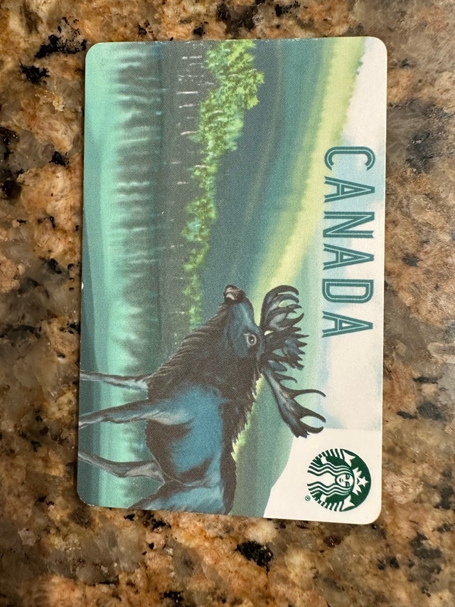 Ultra Rare 2018 Starbucks Gift Card - Canada Moose Design - photo 2