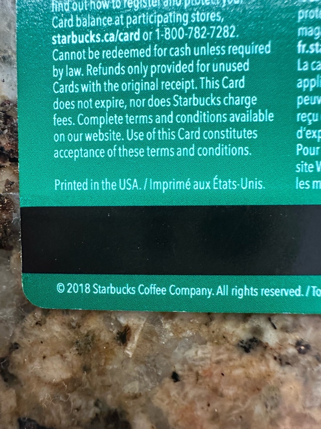 Ultra Rare 2018 Starbucks Gift Card - Canada Moose Design - photo 4