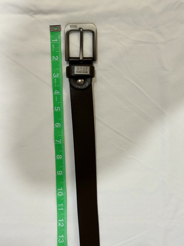 Hugo Boss Leather Belt - Brown, Size 46"