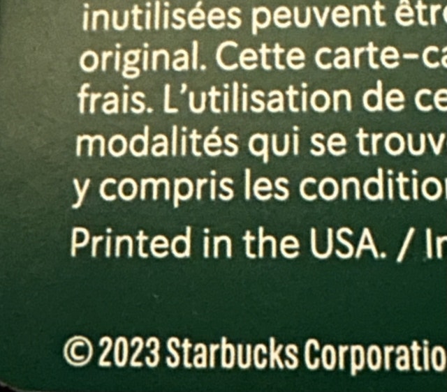 Starbucks Rare 2023 Gift Card - photo 2