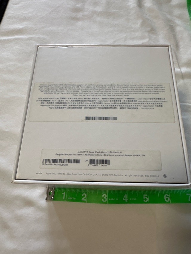 Apple Watch 42MM Cardboard Box - Genuine Authentic - photo 3