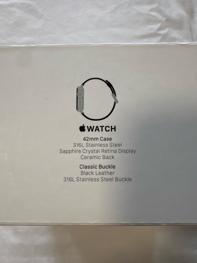 Apple Watch 42MM Cardboard Box - Genuine Authentic - photo 4