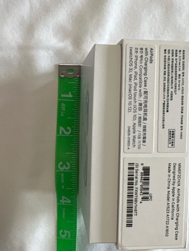 Genuine Empty Box for Apple AirPods with Charging Case - photo 2