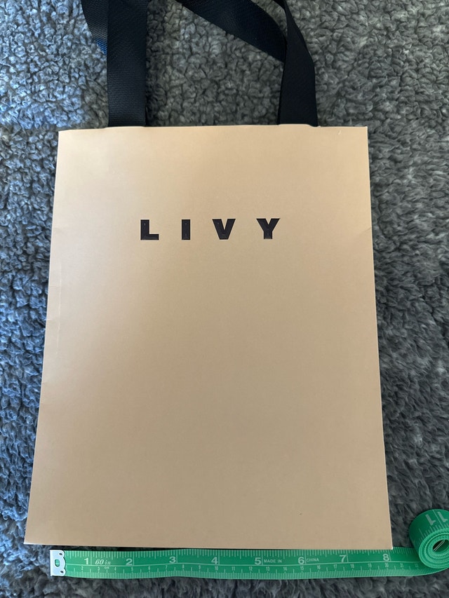 Livy Paris Designer Lingerie Boutique Paper Gift Bag