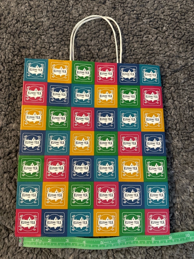 Kusmi Tea Boutique Designer Paper Shopping Gift Bag - photo 3