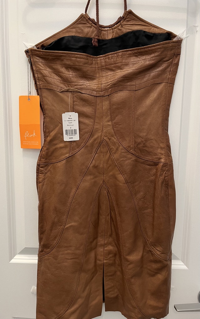 DANIER Leather Halter Dress - photo 2