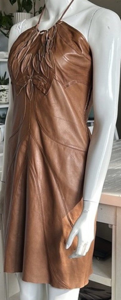 DANIER Leather Halter Dress - photo 3