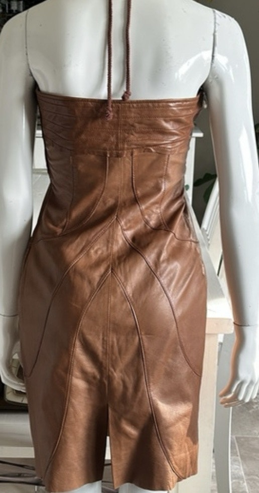DANIER Leather Halter Dress - photo 5