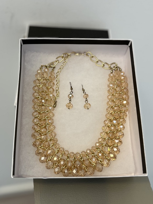 Italian Glass Necklace and Earrings - photo 3