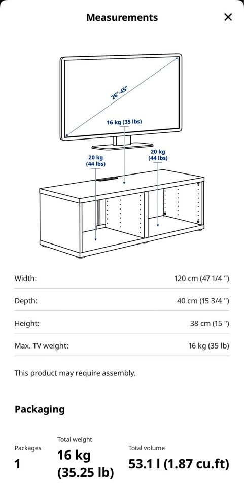 Besta Ikea TV Stand