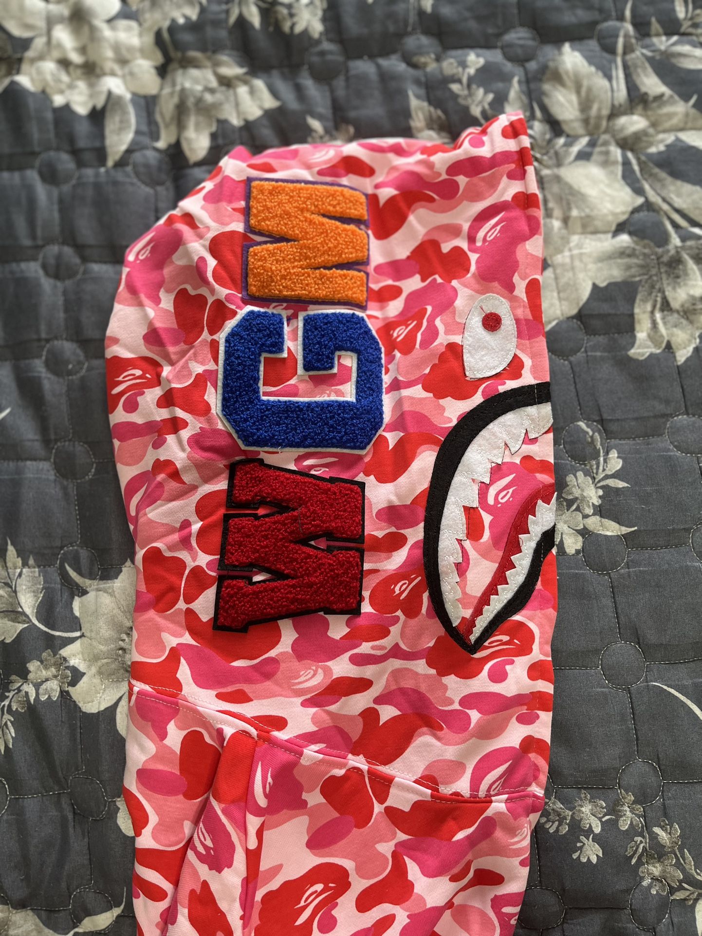 Pink Bape Hoodie Size L - photo 2