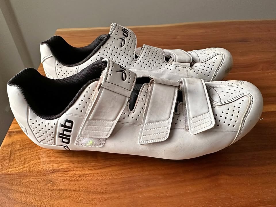 Dhb Troika Road Cycling Shoes - Look Keo Cleats - White - Sz 43