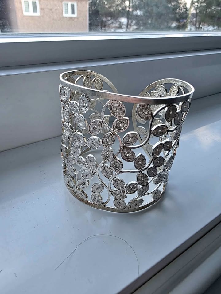 New Colombian Filigree Adjustable Bracelet - Silver