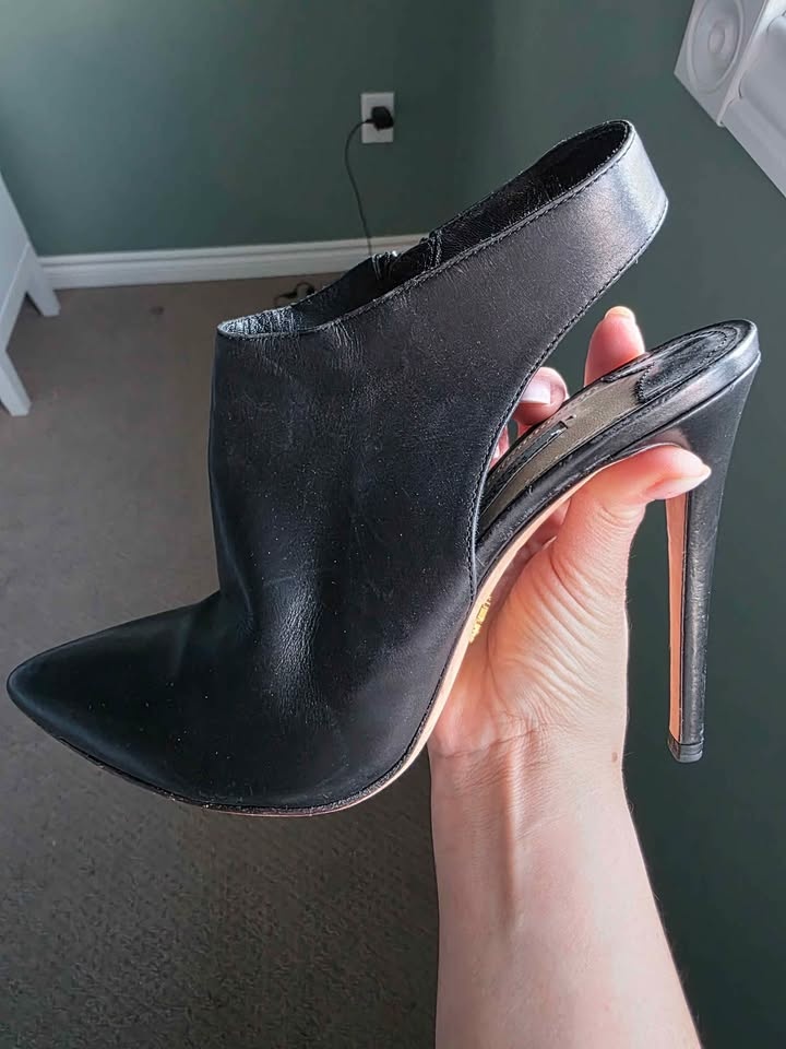 Booties black leather - photo 3