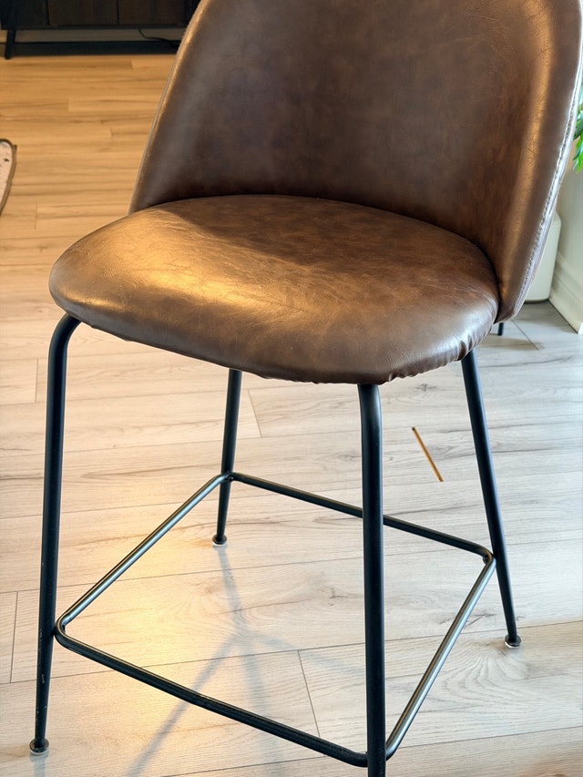 4 Leatherette Counter Chairs - photo 2