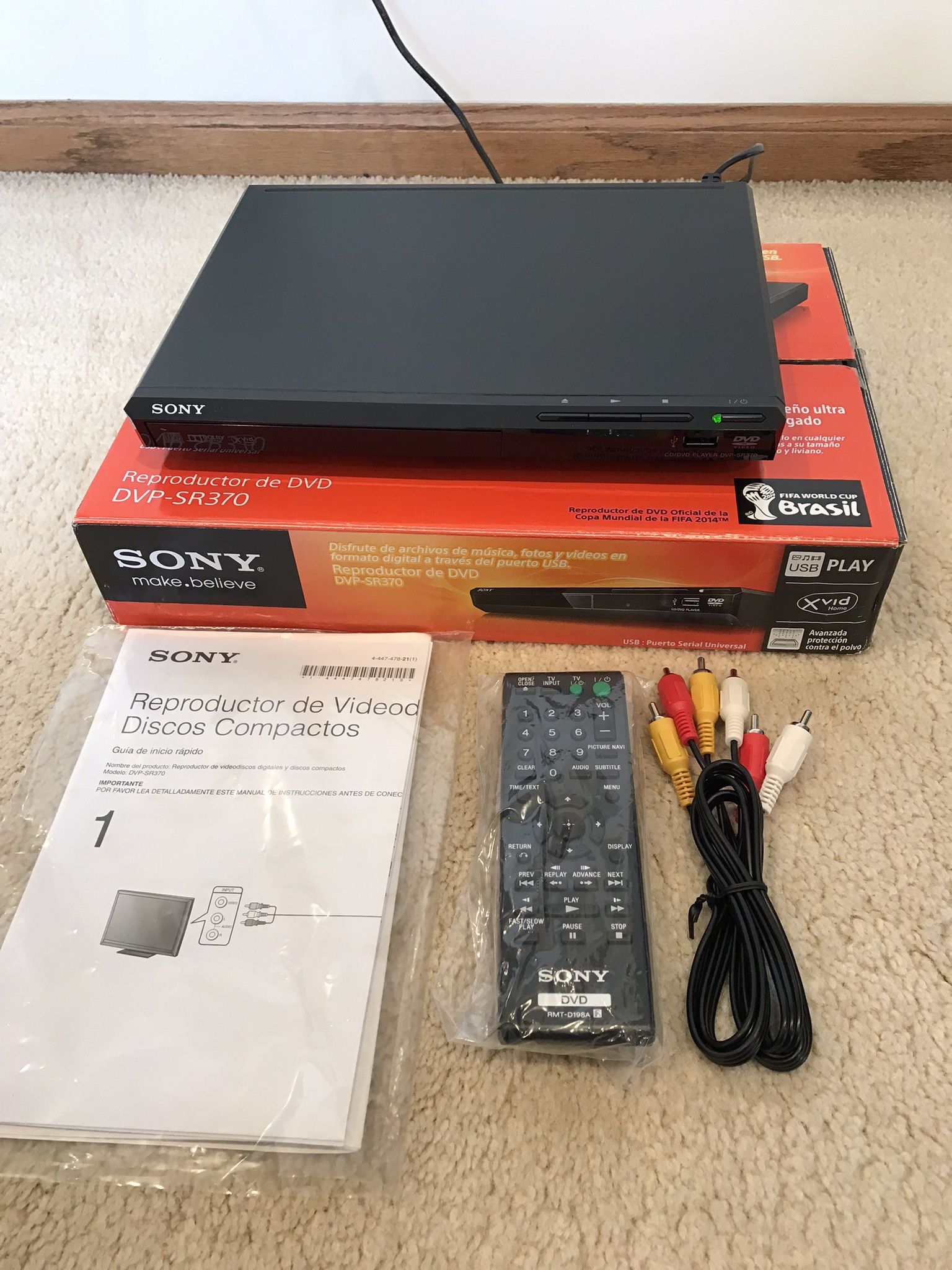 SONY DVP-SR370 REGION FREE MULTISYSTEM DVD PLAYER - photo 2