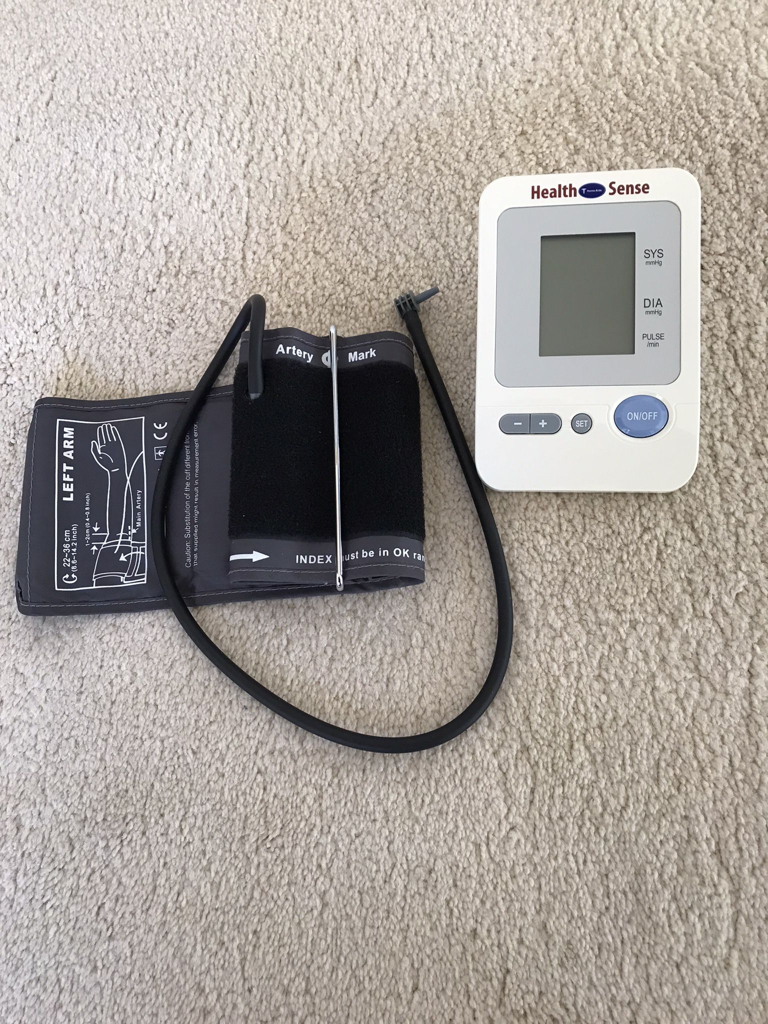 HEALTH SENSE ARM TYPE AUTOMATIC BLOOD PRESSUREMONITOR - photo 2