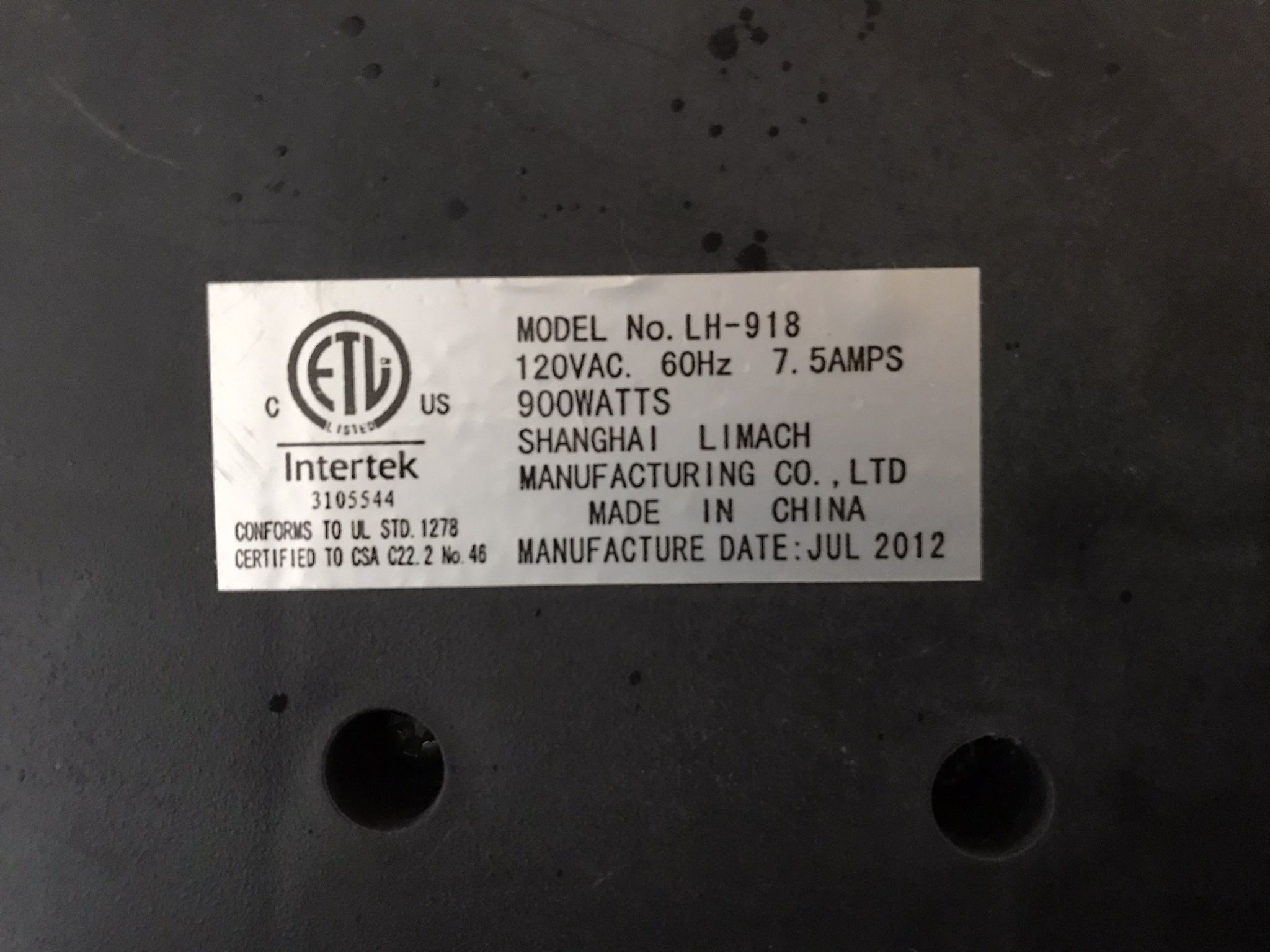 Soleil LH-918 Oscillating Halogen Heater - photo 5