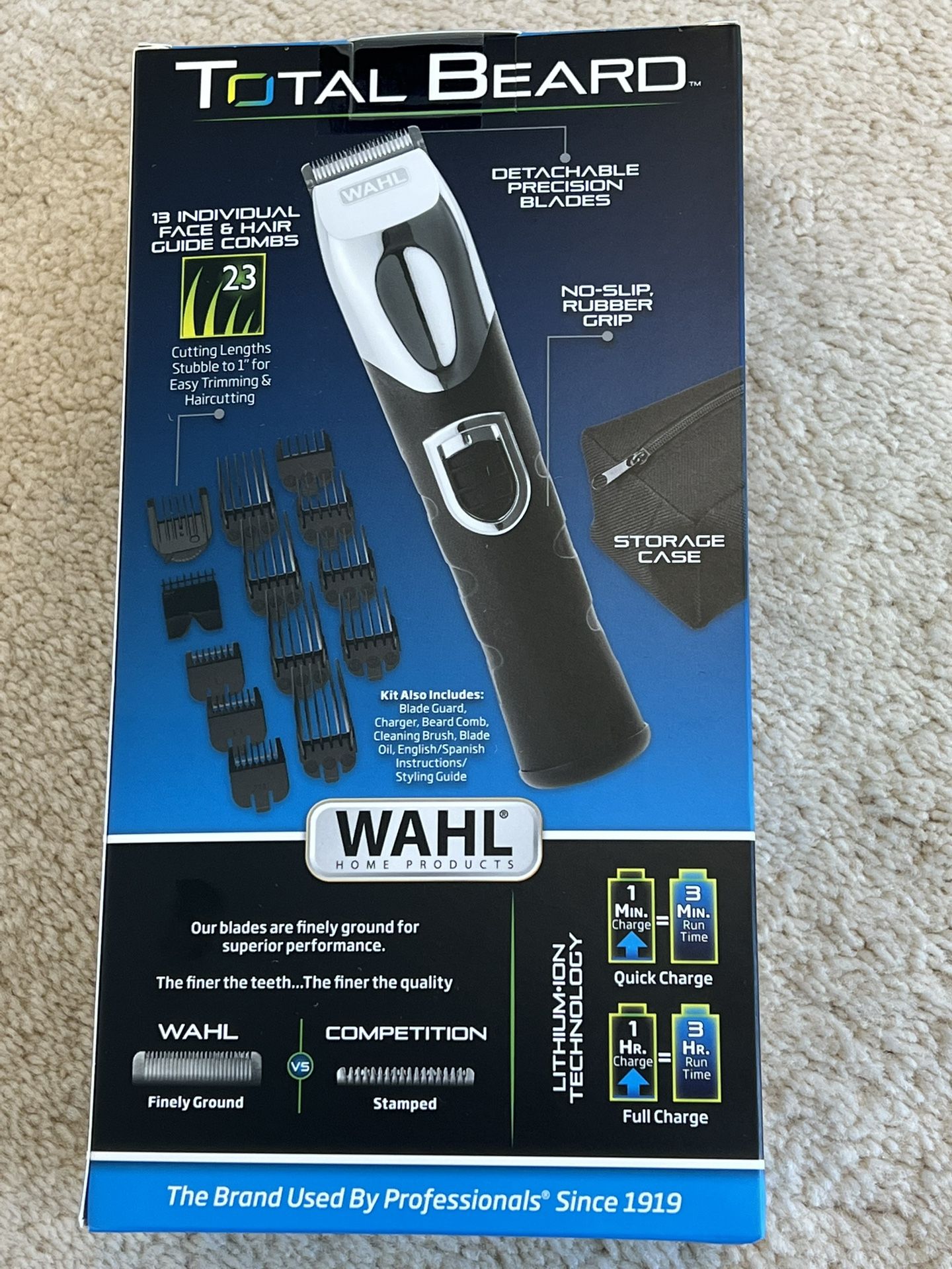 WAHL TOTAL BEARD LITHIUM-ION TRIMMER - photo 2