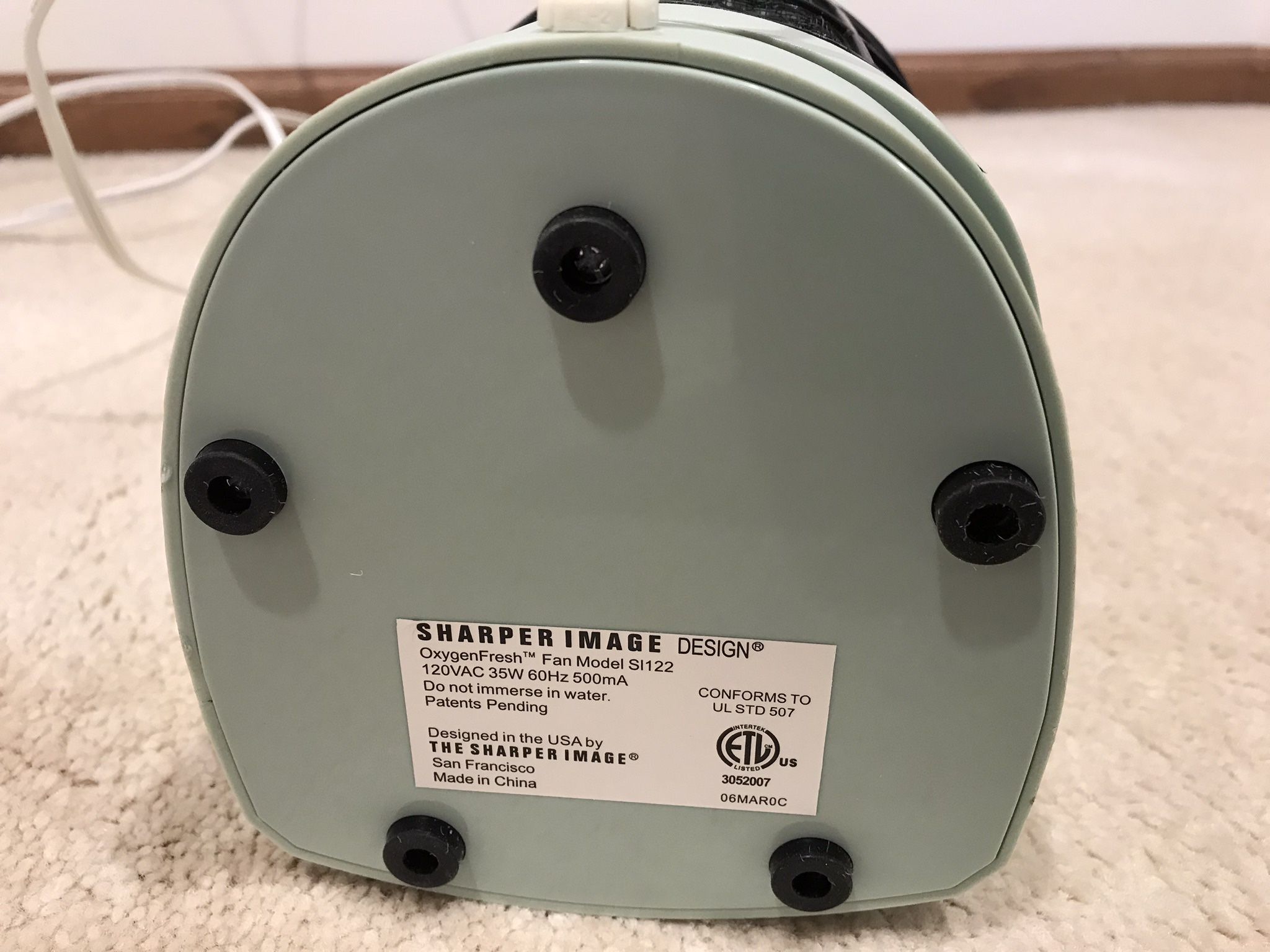 Sharper Image Oxygen Fresh Fan - photo 4