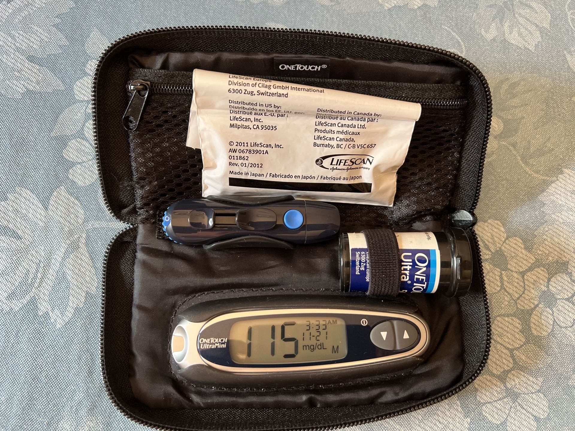 ONE TOUCH ULTRA MINI BLOOD GLUCOSE MONITORING SYSTEM