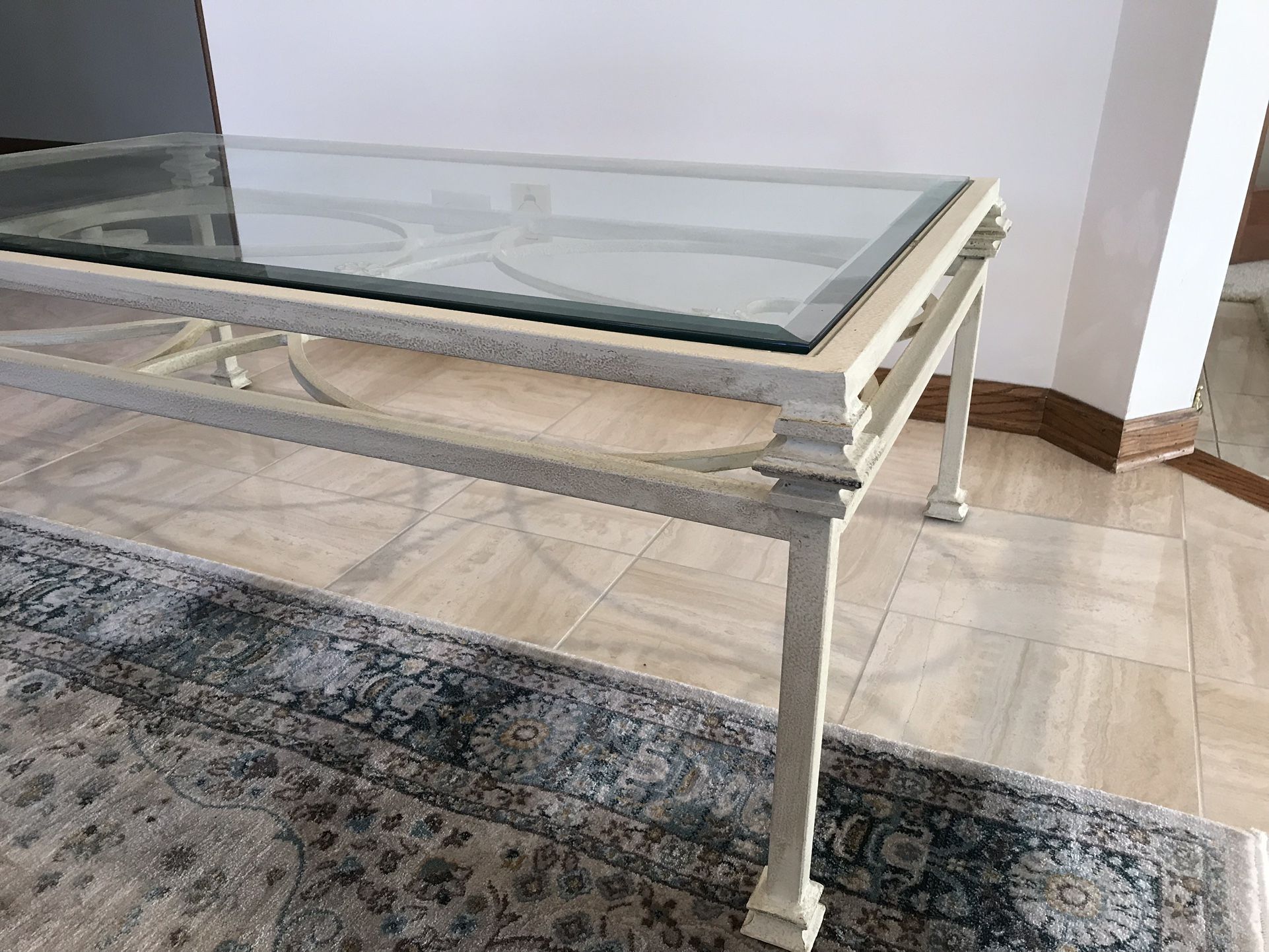 Ethan Allen Cream Tone Rustique Coffee Table - photo 2