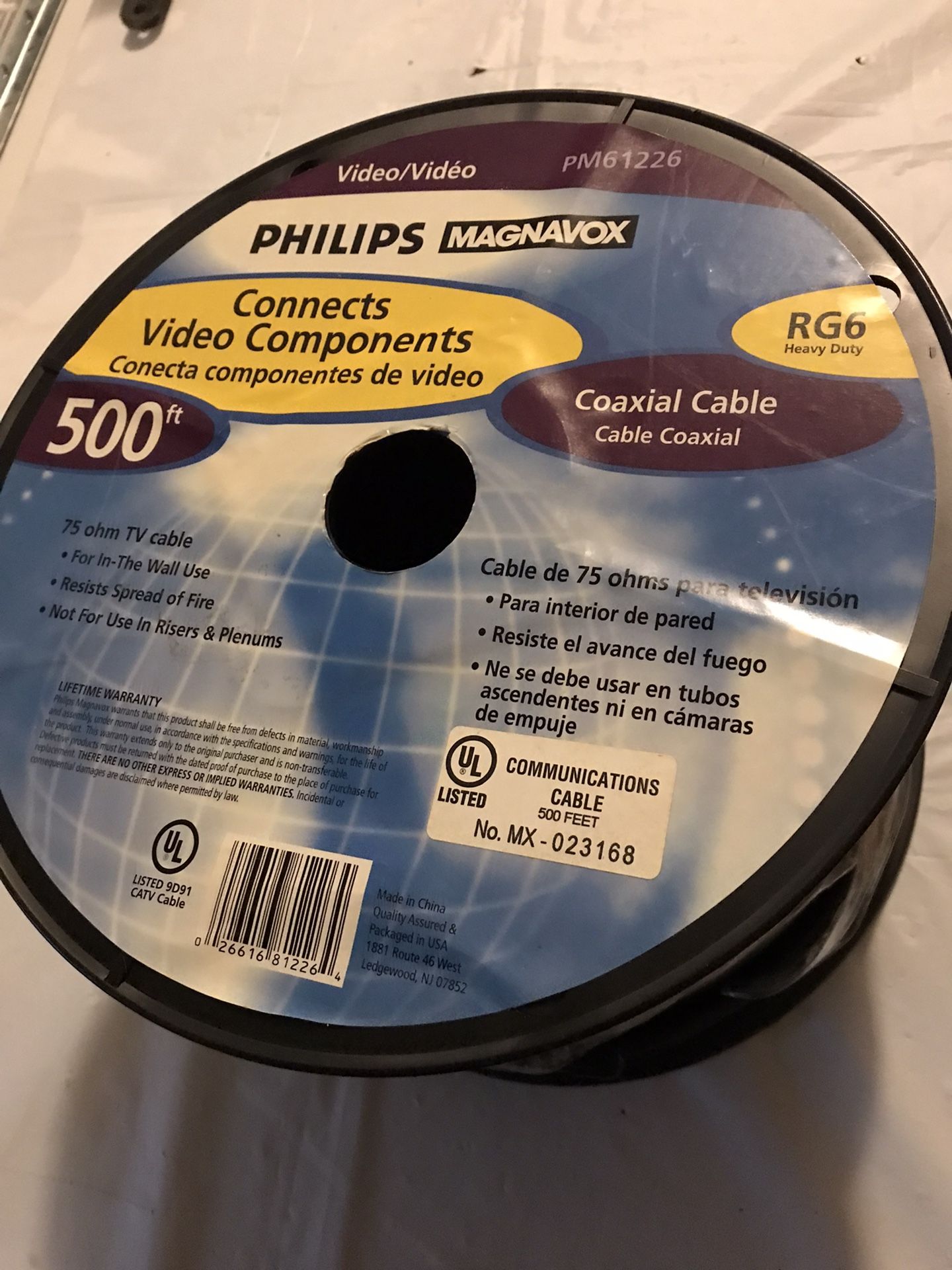 PHILIPS 500ft RGG COAXIAL CABLE