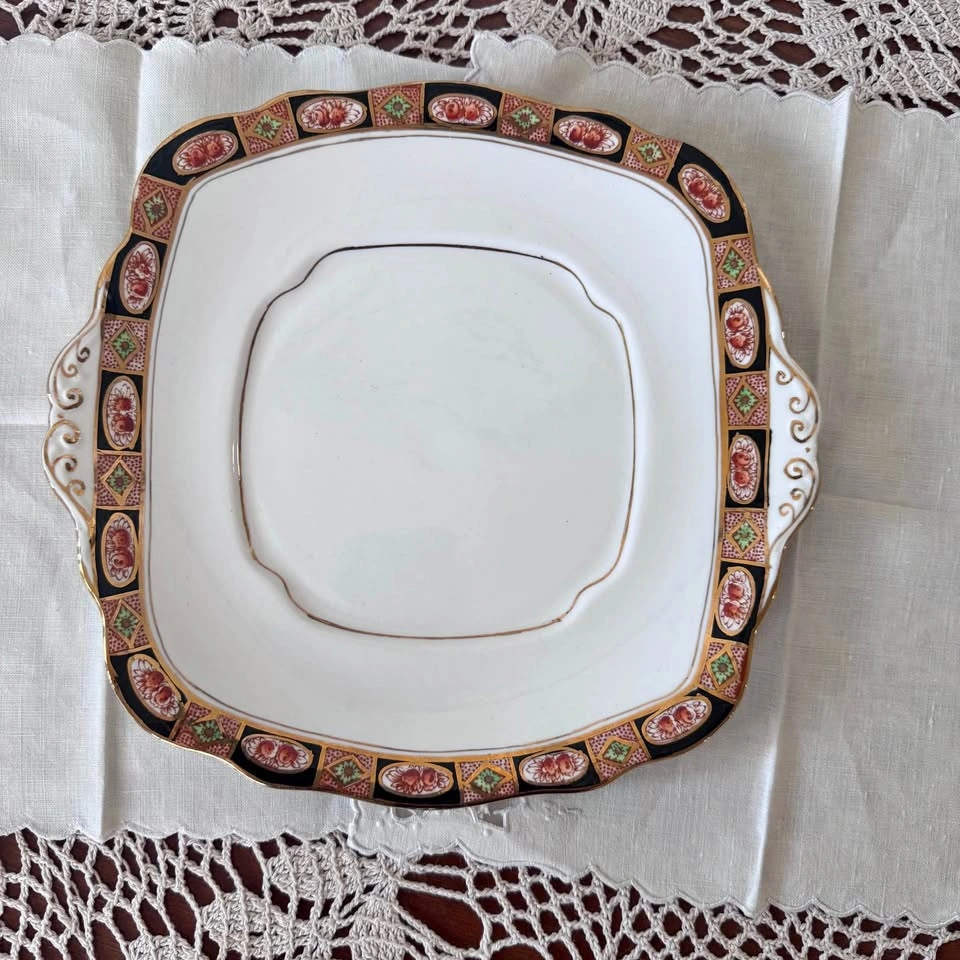Royal Albert "imari" style cake plate