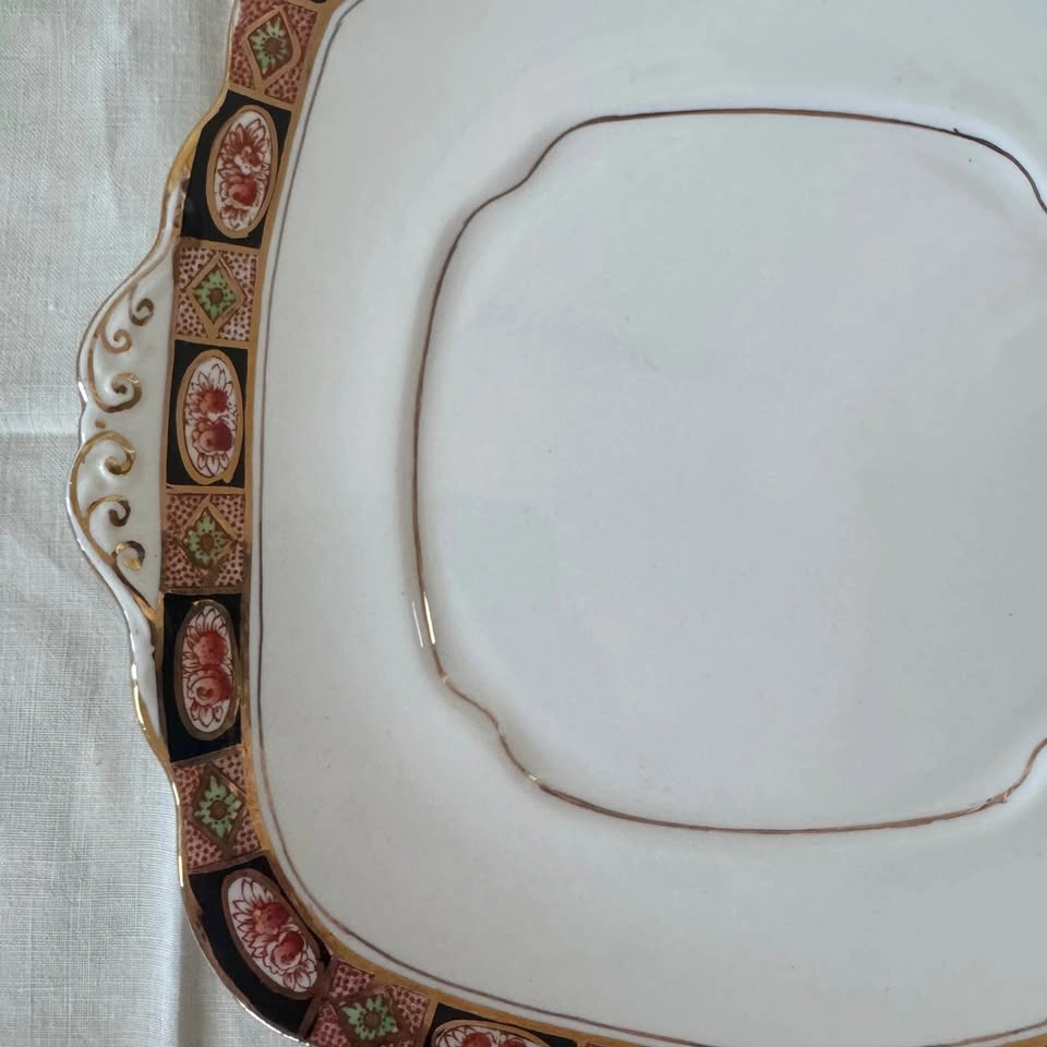 Royal Albert "imari" style cake plate - photo 2