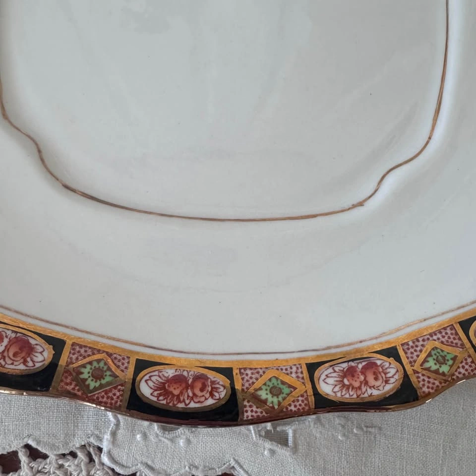 Royal Albert "imari" style cake plate - photo 3