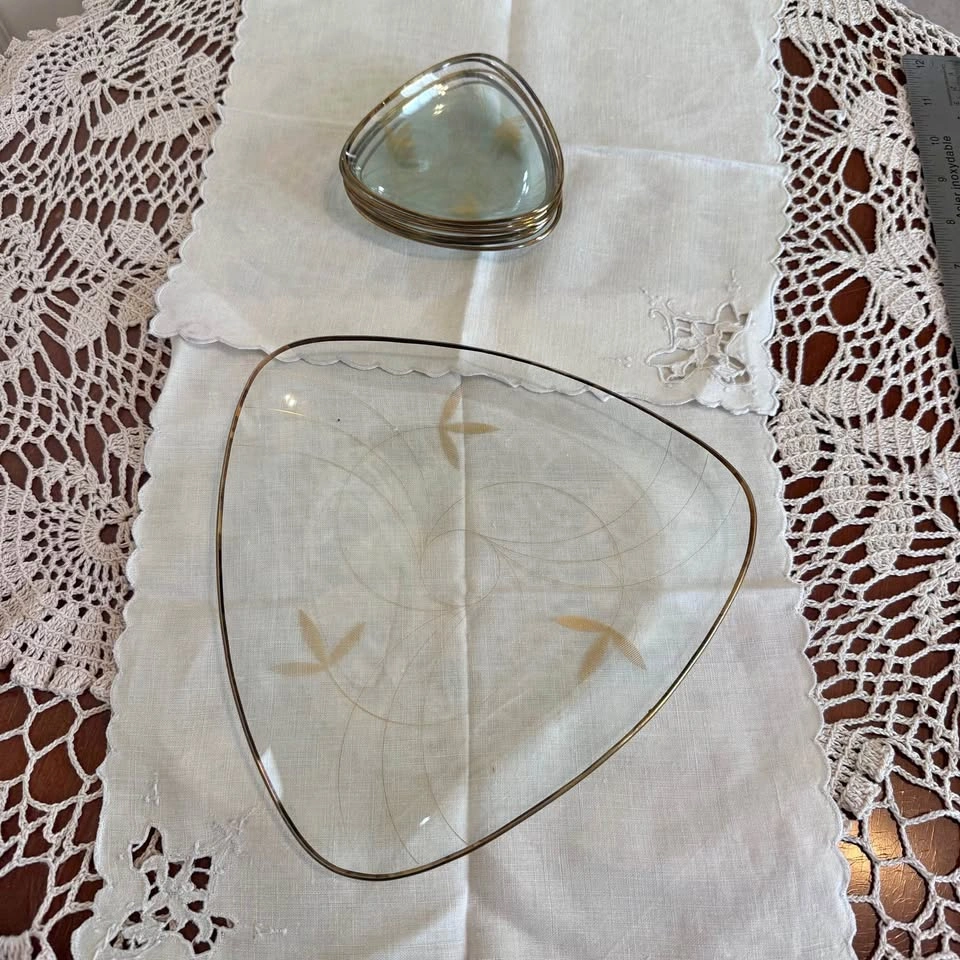 Atomic Age MCM Serving Fish Dish Set