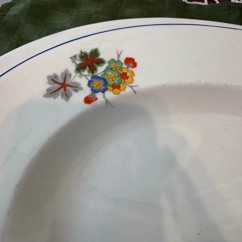 2 Beautiful Antique Bone China Platters - photo 3