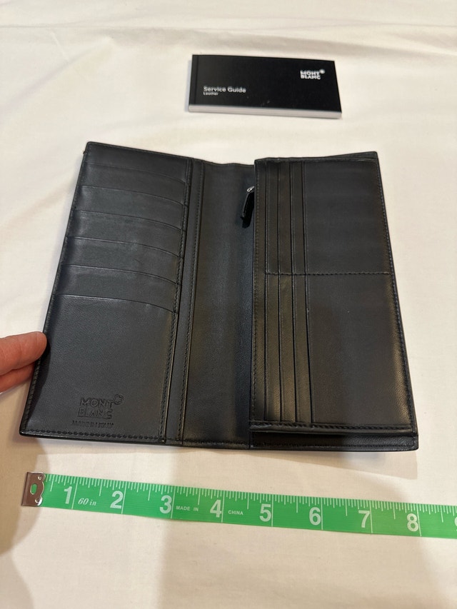 Preowned Mont Blanc Wallet - Dark Brown Leather - photo 4