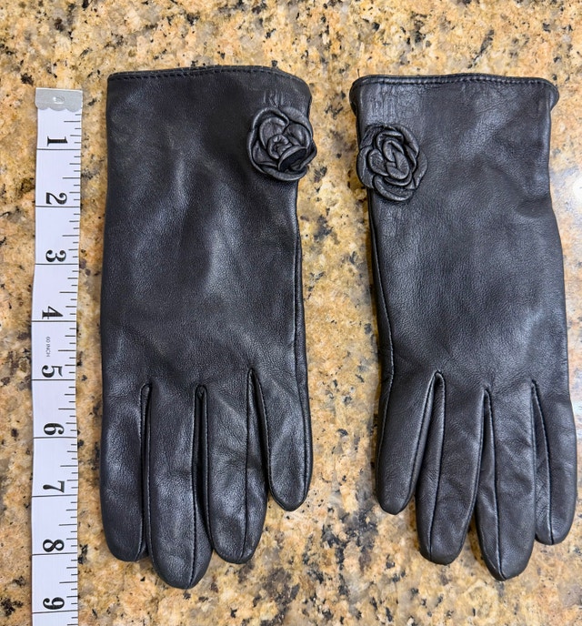 Ralph Lauren Ladies Gloves Size M - Like New - photo 5