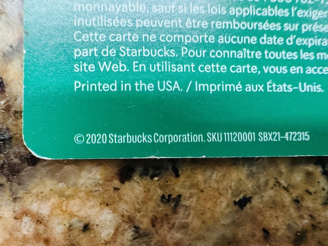 Rare 2020 Starbucks Gift Card Collection - Fox Design - photo 4