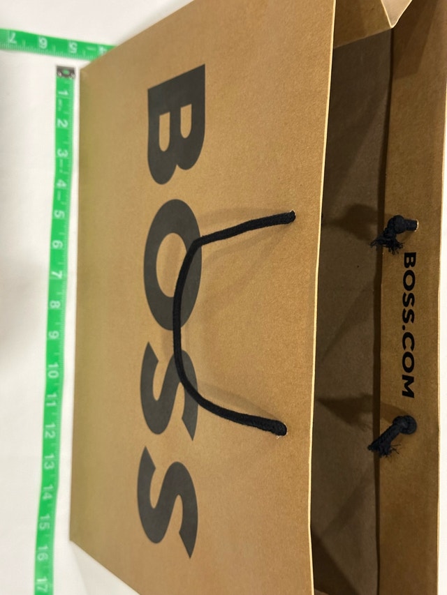 Hugo Boss Boutique Paper Shopping Gift Bag - New