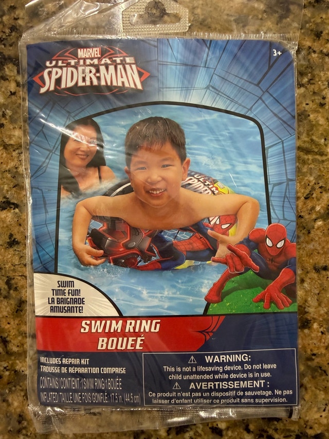 Brand New Marvel Ultimate Spider-Man Swim Ring