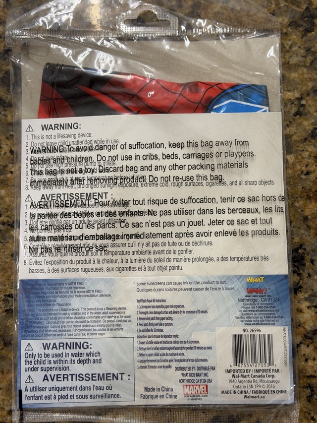 Brand New Marvel Ultimate Spider-Man Swim Ring - photo 2