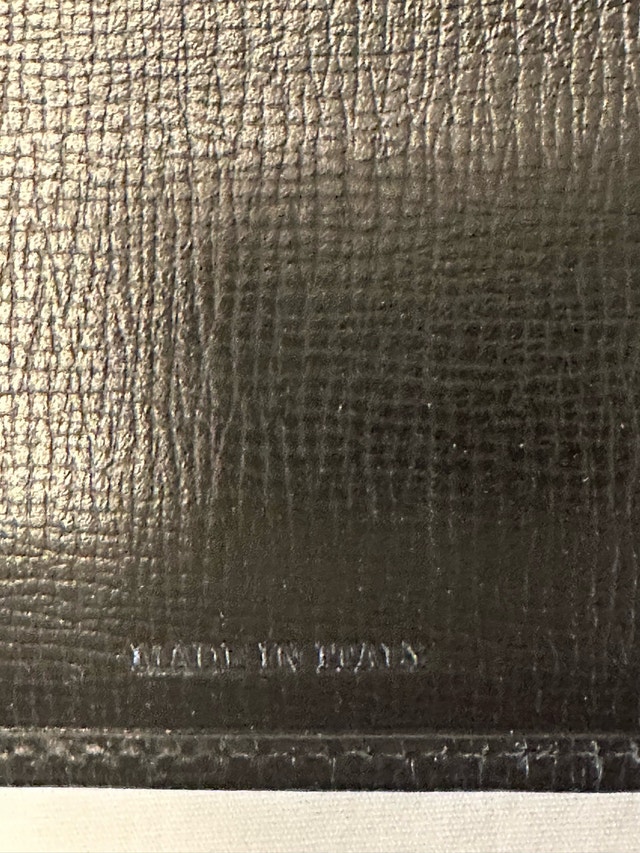 Ermenegildo Zegna Black Leather Long Wallet - Paris Boutique - photo 5