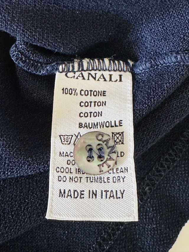 Canali Italy Designer Polo Golf Shirt - Medium - photo 4