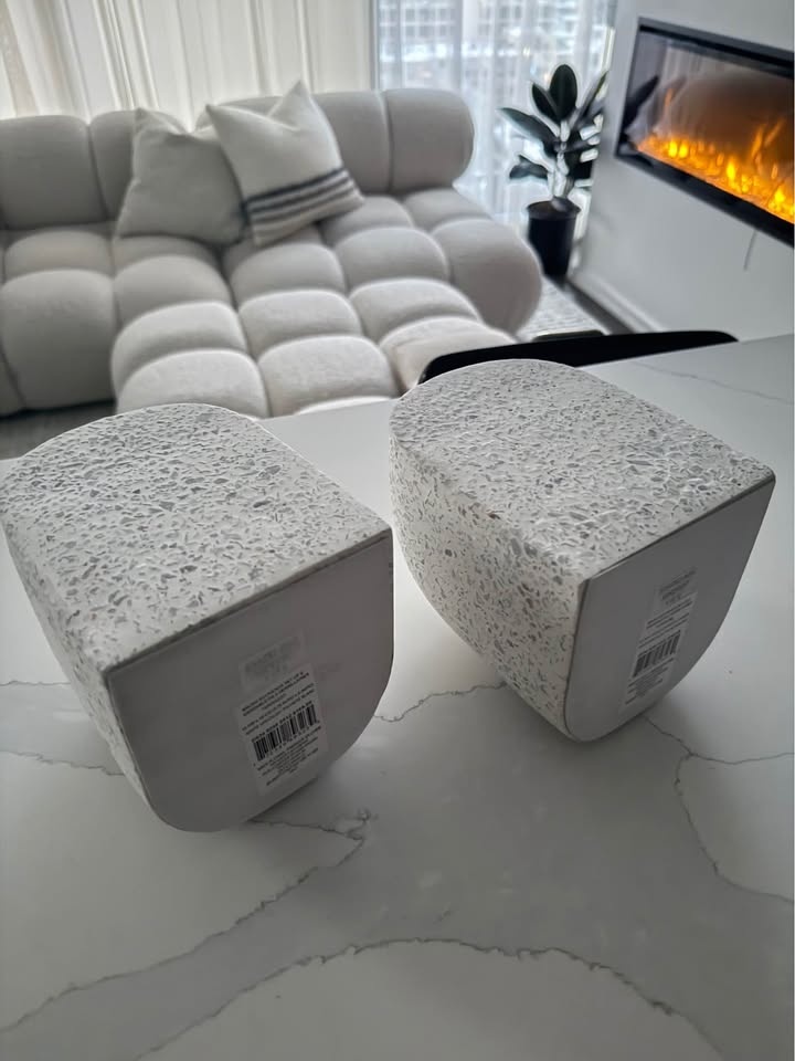 Renwil Bruno Terrazzo Bookends Set of 2 - white - photo 3