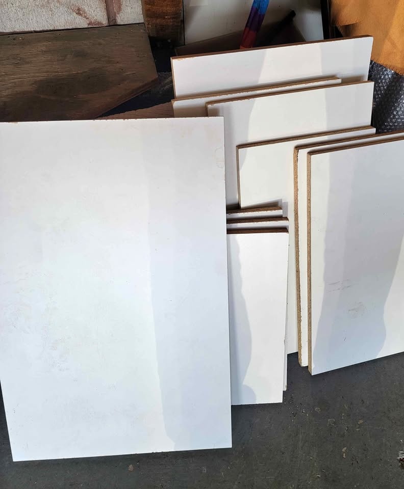 White Melamine Boards / Shelving - DIY & Organizers
