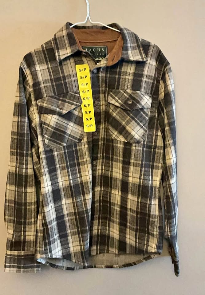 Knit Flannel Button up Shirt