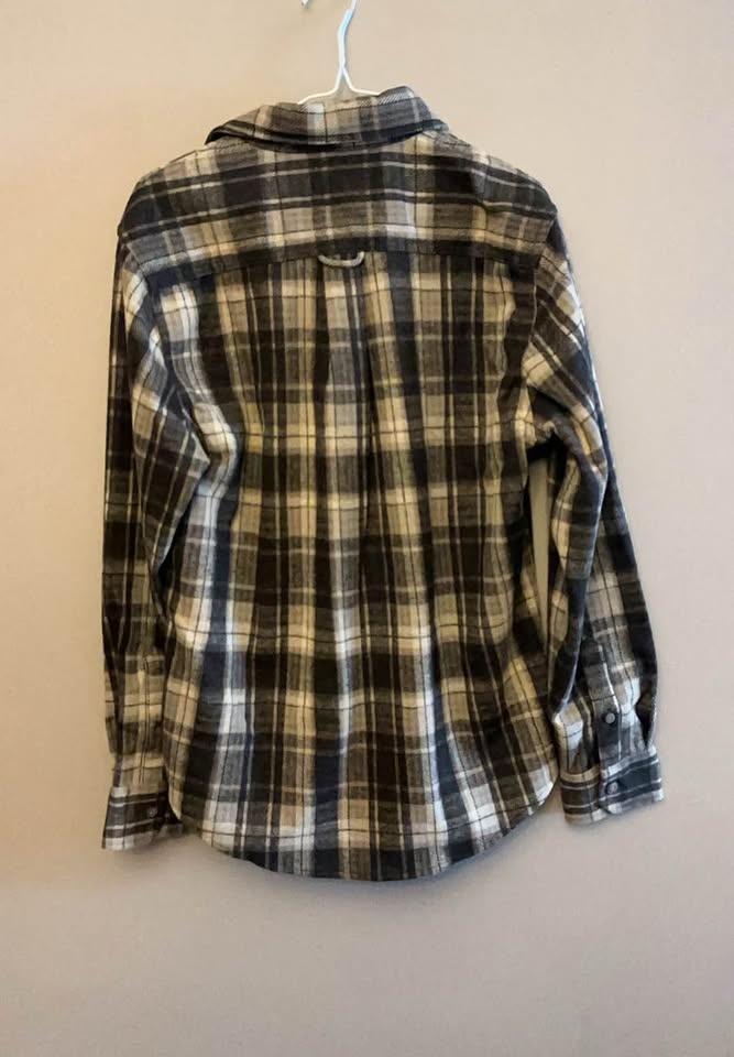 Knit Flannel Button up Shirt - photo 3