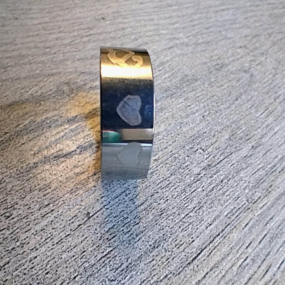 Love Stainless Steel Ring - photo 3
